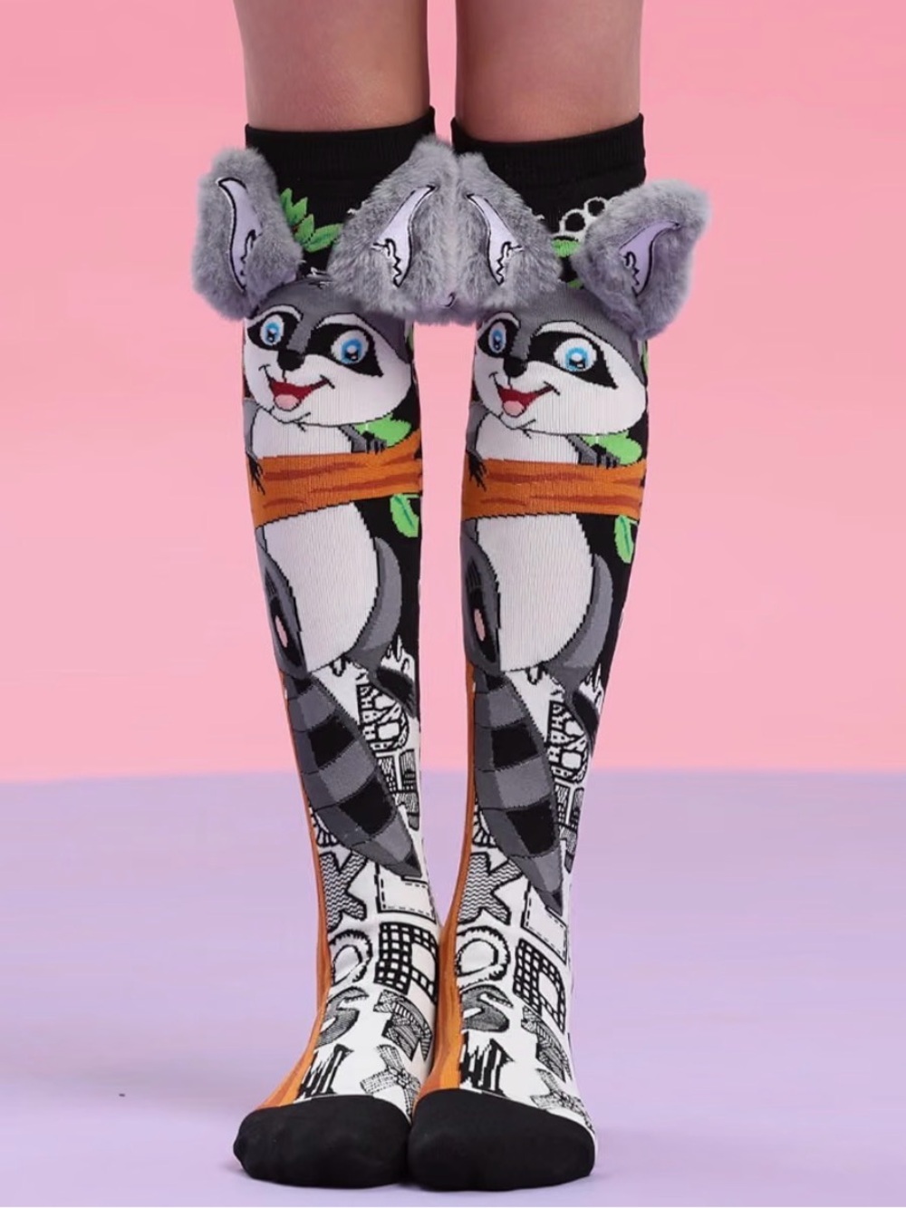 Crazy Socks for Kids Girls 3D Silly Wacky Funny Socks Knee High